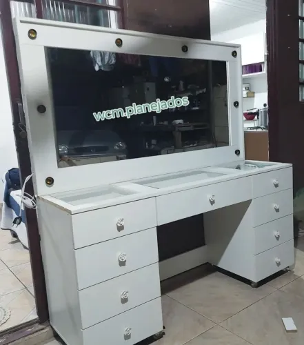 Penteadeira camarim 9 gavetas mdf nova
