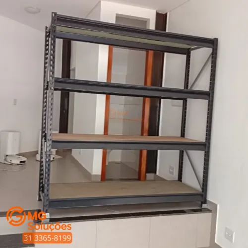 Mini porta pallet - prateleira de aço para 200kg