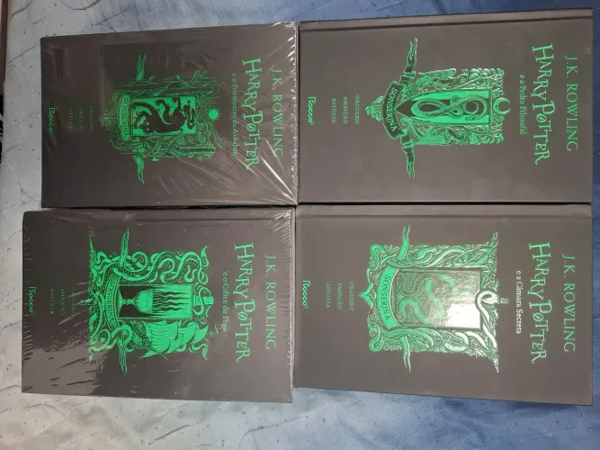 Harry potter Coleção das casas Sonserina 1 ao 4