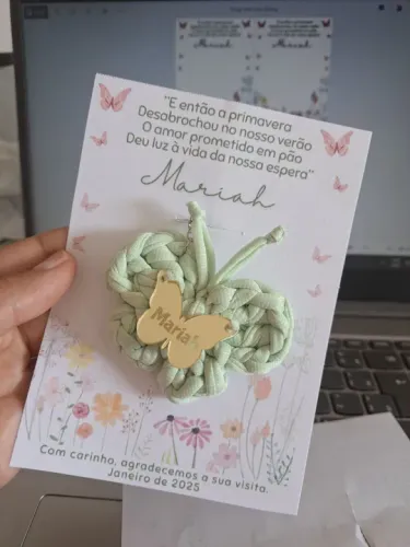 lembrancinha chaveiro fio de malha ( borboleta,  coração,  flor estrela)