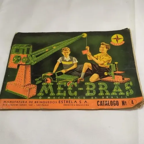 ANTIGO CATÁLOGO número 4 do brinquedo MEC-BRAS dos Brinquedos Estrela - década