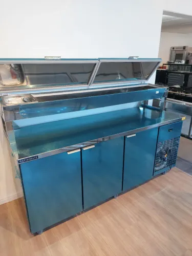 Balcão refrigerado condimentadora 2m nova pronta entrega