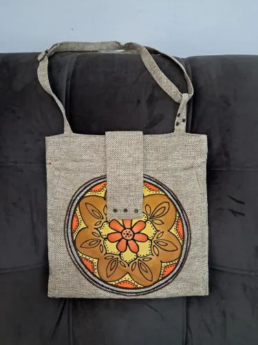Bolsa artesanal fibra coco