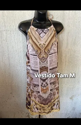 Vestido estampado tamanho M