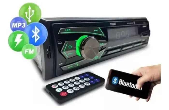 Som automotivo Suart S500 com Bluetooth