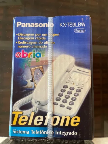 Telefone Panasonic KX-TS9LBW - Novo