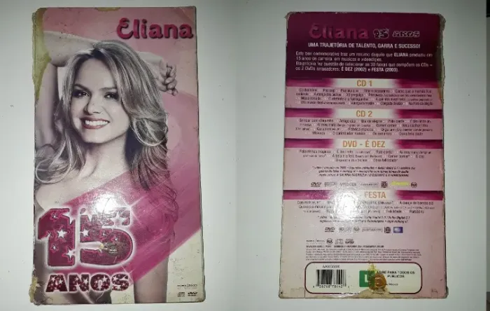 Box Eliana 15 Anos - 4 Discos - Leia a Descrição