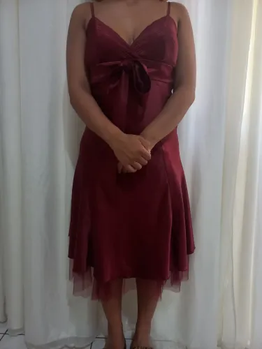 Vestido para festa vinho tamanho M