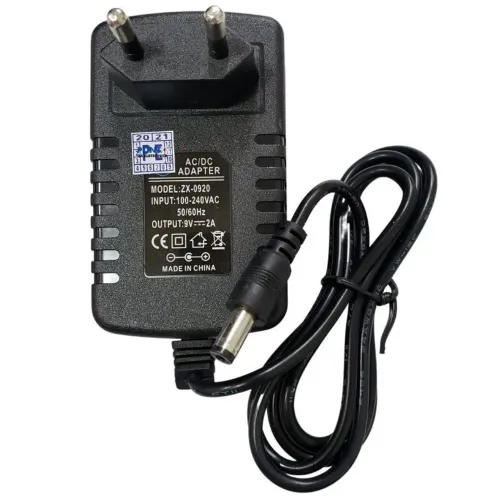 Fonte Carregador 9V 2A - Novo