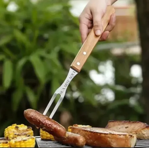 Kit 3 Peças de Churrasco Personalizado