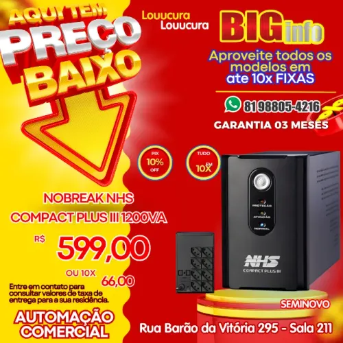 No break NHS Compact Plus III 1200 1200VA