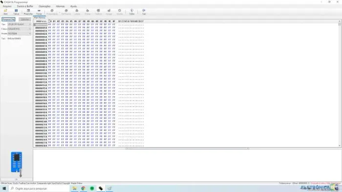 Regravação e atualização de bios