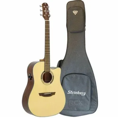 Violão Strinberg Diamond DD2SC N Natural Folk