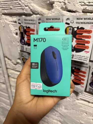 Mouse Logitech M170 - Sem Fio - Novo na Caixa