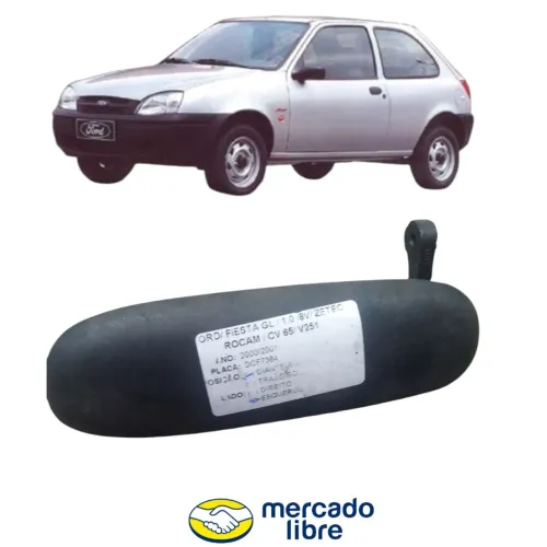 Maçaneta Externa Dianteira Esq Fiesta Zetc Rocam 96 Ao 06