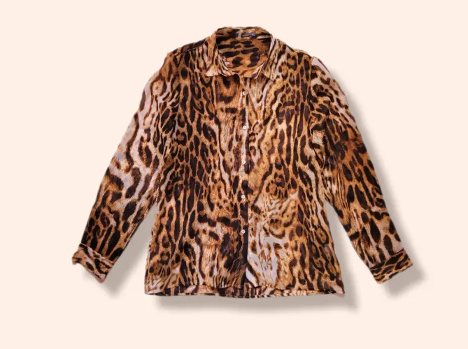 Camisa Animal Print Feminina