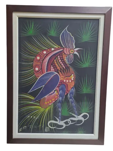 Quadro Pintura Oleo s. Tela Francisco (Chico) da Silva Original