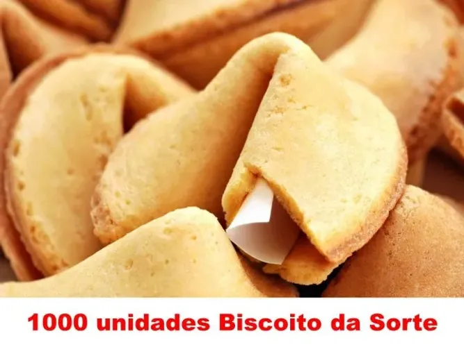 1000 unidades Biscoito Biscoitinho da Sorte para Eventos Festas Brinde