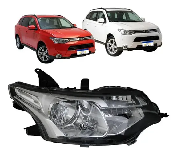 Farol Mitsubishi Outlander 2014 2015 Manual Ld Sem Projetor