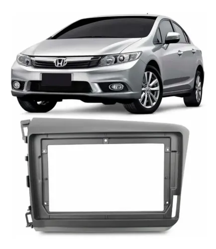 Acabamento Moldura de Multimídia Painel Mp5 2din 9 Polegadas Honda Civic 2012 - 2015 g9