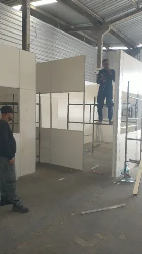 Divisórias a seco! Drywall e Eucatex 