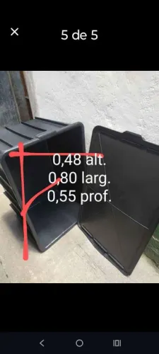 Caixa de plástico marfinite 