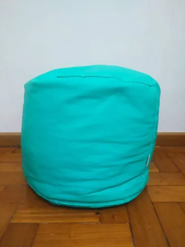 Puff Azul Redondo Usado