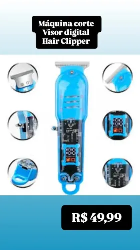 Maquina cabelo Visor digital Hair Clipper