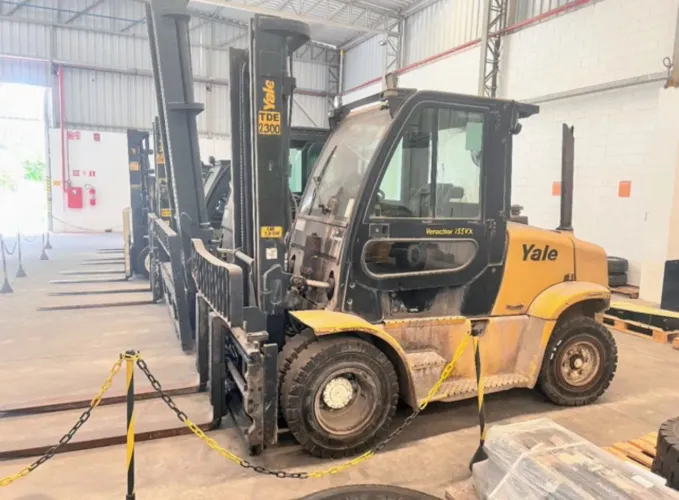 Empilhadeira Yale GP155VX ano 2018 com capacidade para 7 toneladas, à diesel, em SP