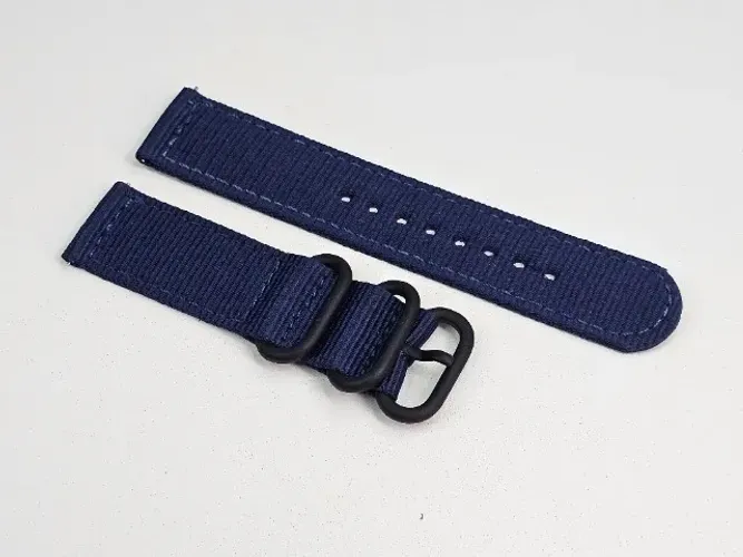 Pulseira para Relógio em tecido Azul Escuro e Engate Rápido 22mm (Novo)