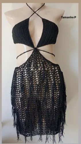 Vestido de crochê