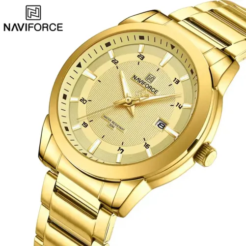 Relógio Naviforce Dourado - Elegância e Estilo!