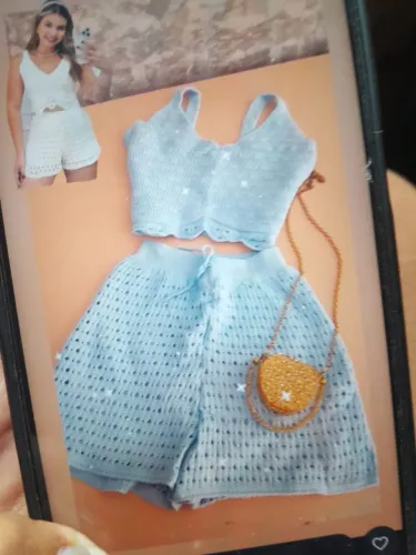 Conjunto de tricô tamanho m valor 50 nunca usado 
