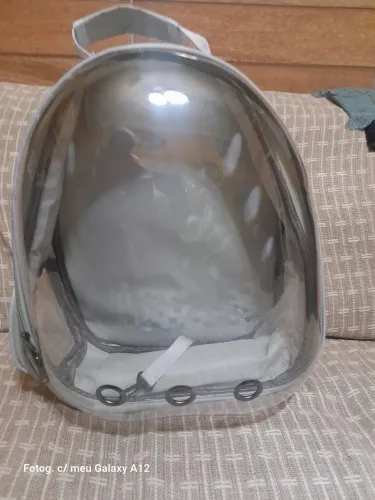 Mochila para gatos sem uso