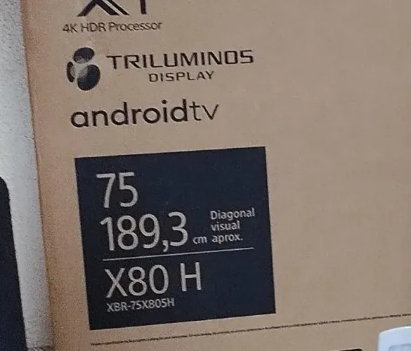 TV SONY 75 - Tela trincada - uso de peças