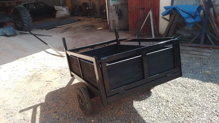 Carretinha para motocultivador