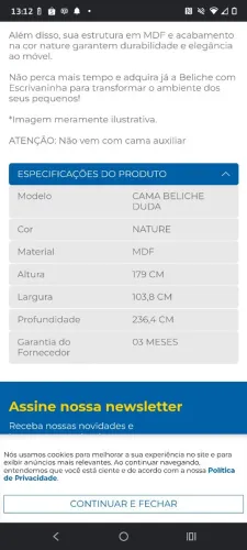 Beliche com escrivaninha