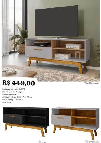 Rack 1,36 largura - Promoção 