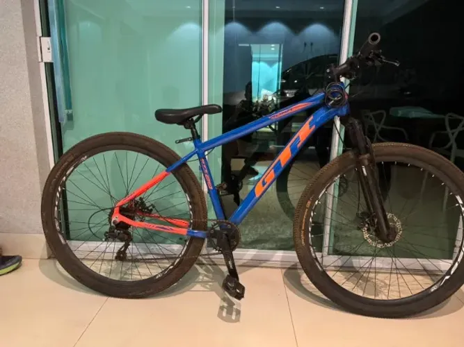 Bike aro 29 azul    seminova 
