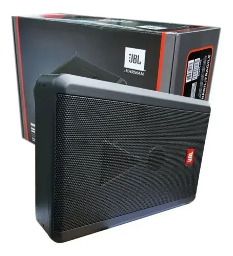 Caixa Amplificada Jbl Sw8ams Slim Subwoofer 400wrms 3 Canais