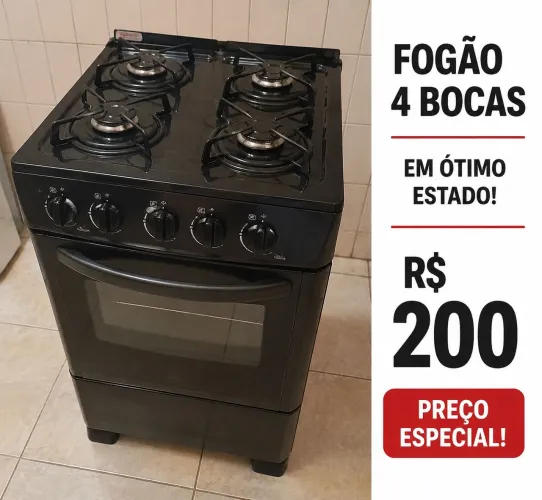 Fogão 4 boca