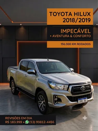 Toyota Hilux CD SRV 4X4 2.8 TDI Diesel Aut. 2019