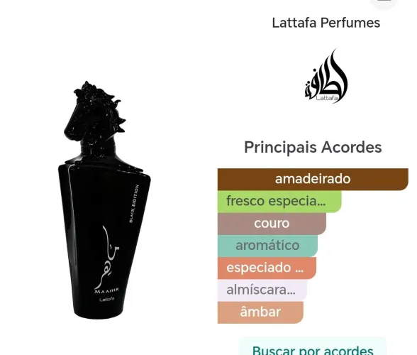 Perfume mahir Black da Lattafa original decante 5ml