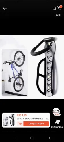 Suporte para bicicleta novo