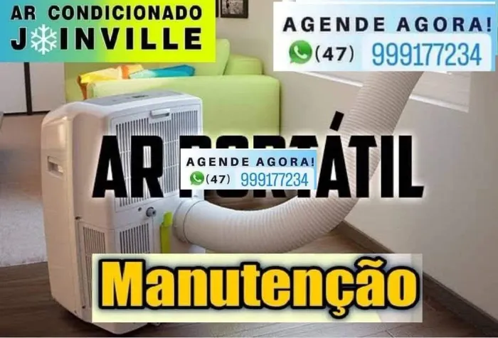 Manutenção e conserto de ar condicionado portátil 
