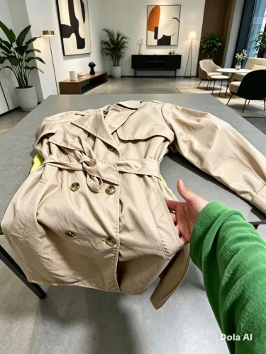 Sobretudo feminino elegante perfeito para você tamanho 44 com bege veste super bem