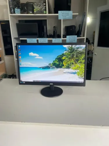 monitor 22 polegadas AOC vga resolução 1900x1080 full hd perfeito com garantia e nf