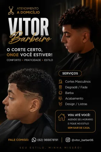 Corto cabelo a domicílio 