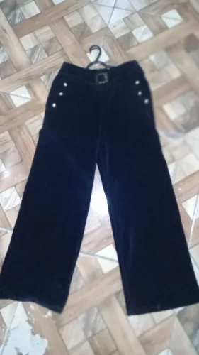 Calça veludo preta linda! *