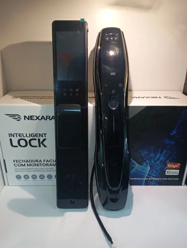 Fechadura Facial 3D Nexara com Monitoramento | Acesso Inteligente | Nova na Caixa